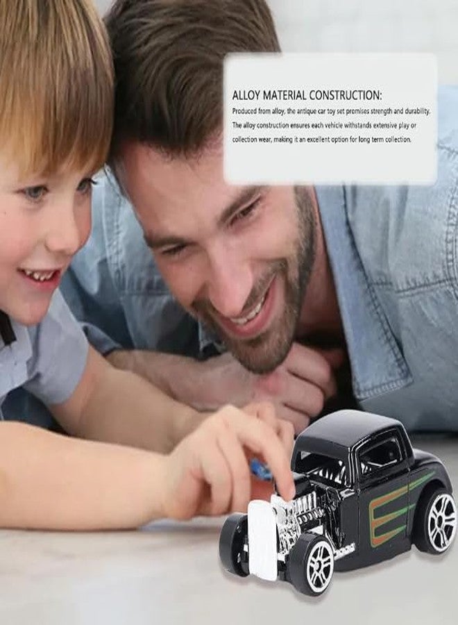 Galaxy Hi-Tech Model Alloy Vehicle Model Vintage Metal Cars 6 Pcs Vehicles, Car Play Set for Toddlers,Boys Die-Cast Car Set, Birthday Decorations Gift Movie Vehicle Racing for Kids, Multicolor - Image 4